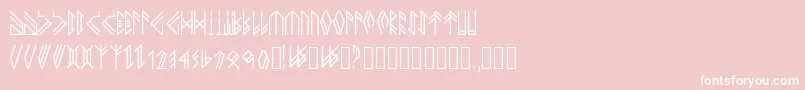 Newhorkbook Font – White Fonts on Pink Background