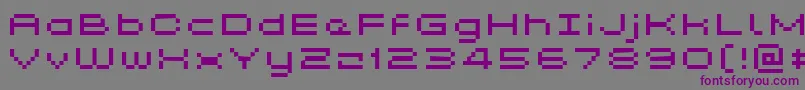 Шрифт GrixelKyrou5WideXtnd – фиолетовые шрифты на сером фоне