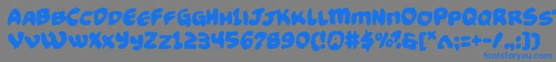 Funnypagesfunk Font – Blue Fonts on Gray Background