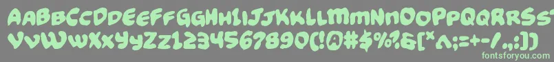 Подробнее о шрифте Funnypagesfunk Шрифт Funnypagesfunk – зелёные шрифты на сером фоне