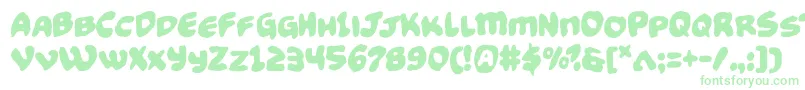 Funnypagesfunk-Schriftart – Grüne Schriften