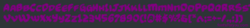 Funnypagesfunk Font – Purple Fonts on Black Background