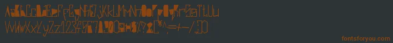 HarshBlack-fontti – ruskeat fontit mustalla taustalla