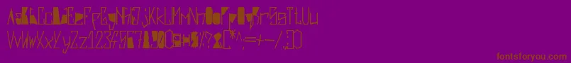 HarshBlack Font – Brown Fonts on Purple Background