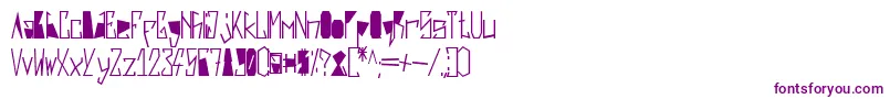Шрифт HarshBlack – фиолетовые шрифты