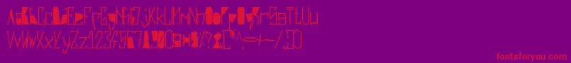 Шрифт HarshBlack – красные шрифты на фиолетовом фоне