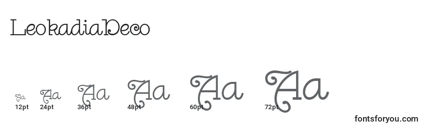 LeokadiaDeco Font Sizes