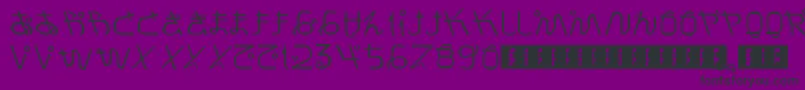 PrayForJapan Font – Black Fonts on Purple Background