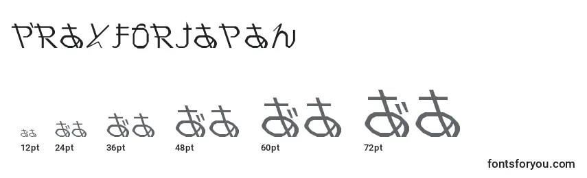 PrayForJapan Font Sizes