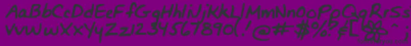 Bunnigirlshandyoff Font – Black Fonts on Purple Background