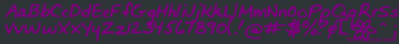 Bunnigirlshandyoff Font – Purple Fonts on Black Background