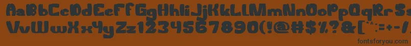 WelcomeToTheJungle Font – Black Fonts on Brown Background