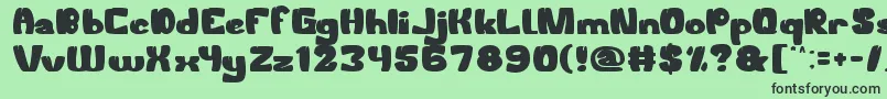 WelcomeToTheJungle Font – Black Fonts on Green Background