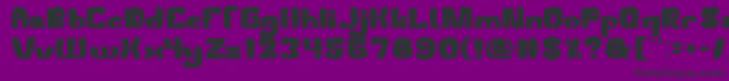 WelcomeToTheJungle Font – Black Fonts on Purple Background