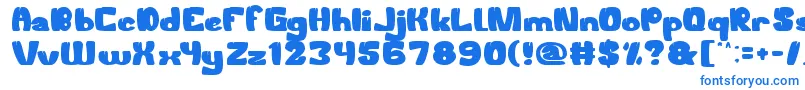 WelcomeToTheJungle Font – Blue Fonts on White Background