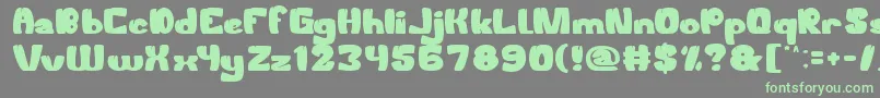 WelcomeToTheJungle Font – Green Fonts on Gray Background