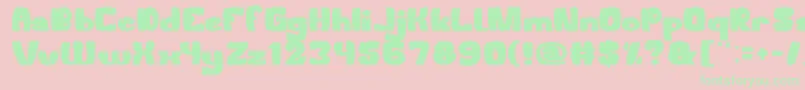 WelcomeToTheJungle Font – Green Fonts on Pink Background