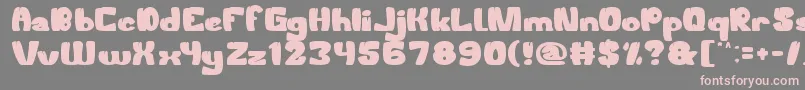 WelcomeToTheJungle Font – Pink Fonts on Gray Background