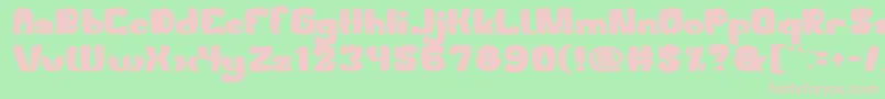 WelcomeToTheJungle Font – Pink Fonts on Green Background