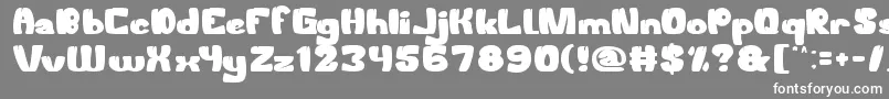 フォントWelcomeToTheJungle – 灰色の背景に白い文字