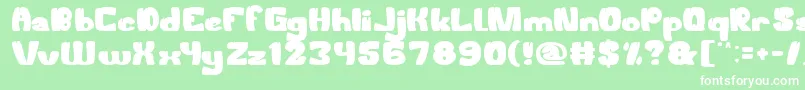 WelcomeToTheJungle Font – White Fonts on Green Background