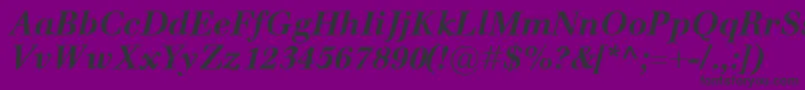 fuente EmonaBolditalic – Fuentes Negras Sobre Fondo Morado