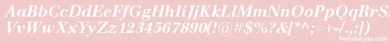 EmonaBolditalic Font – White Fonts on Pink Background