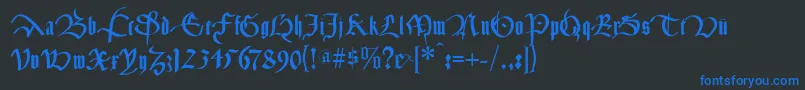 Más sobre la fuente Cancelleresca fuente Cancelleresca – Fuentes Azules Sobre Fondo Negro