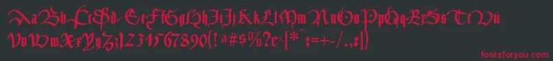 Más sobre la fuente Cancelleresca fuente Cancelleresca – Fuentes Rojas Sobre Fondo Negro