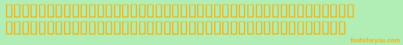 Crackadd Font – Orange Fonts on Green Background