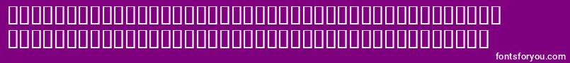 フォントCrackadd – 紫の背景に白い文字