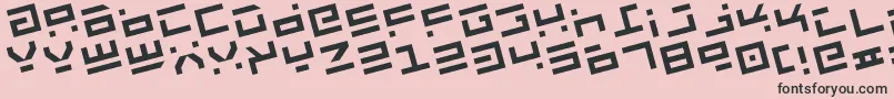 Rocktr Font – Black Fonts on Pink Background