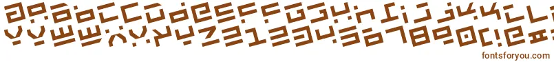 Шрифт Rocktr – коричневые шрифты на белом фоне