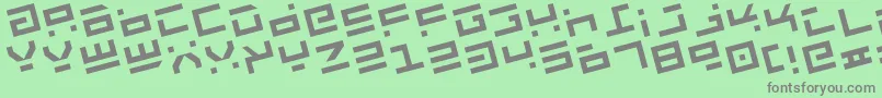 Rocktr Font – Gray Fonts on Green Background