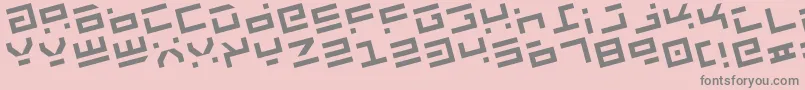 Rocktr Font – Gray Fonts on Pink Background