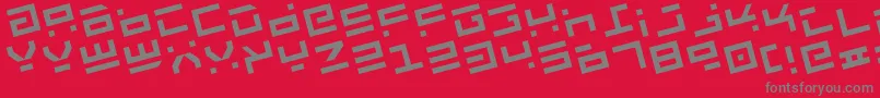 Rocktr Font – Gray Fonts on Red Background