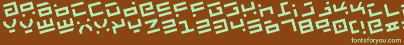 Rocktr Font – Green Fonts on Brown Background