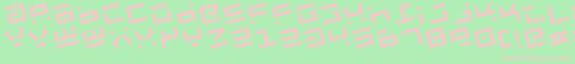 Rocktr Font – Pink Fonts on Green Background