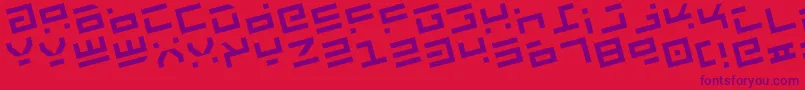 Rocktr Font – Purple Fonts on Red Background