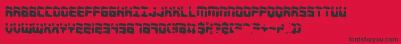 ForeshadowBrk Font – Black Fonts on Red Background