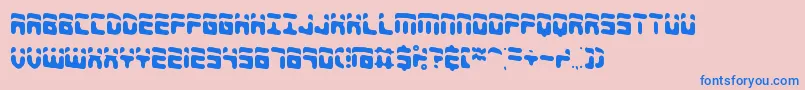 ForeshadowBrk Font – Blue Fonts on Pink Background