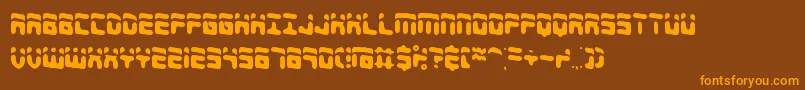 ForeshadowBrk Font – Orange Fonts on Brown Background