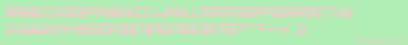 ForeshadowBrk-fontti – vaaleanpunaiset fontit vihreällä taustalla