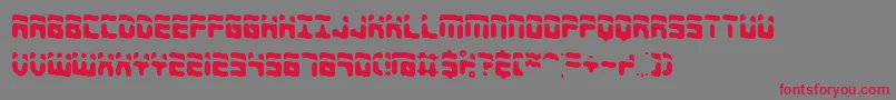 ForeshadowBrk Font – Red Fonts on Gray Background