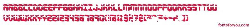 フォントForeshadowBrk – 白い背景に赤い文字