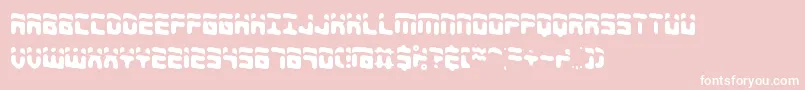 Шрифт ForeshadowBrk – белые шрифты на розовом фоне