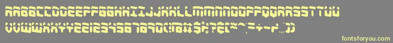 ForeshadowBrk-fontti – keltaiset fontit harmaalla taustalla