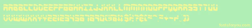 ForeshadowBrk Font – Yellow Fonts on Green Background