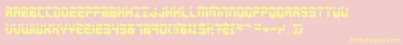 ForeshadowBrk Font – Yellow Fonts on Pink Background