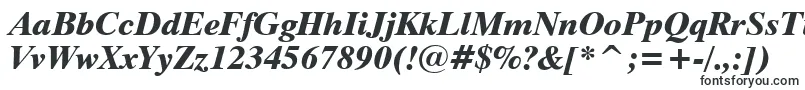 Шрифт Dutch801ExtraBoldItalicBt – полные шрифты